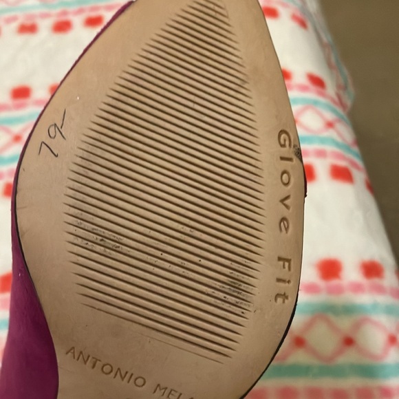 Antonio Melani Suede Open Toe Heels Size 7 - Picture 7 of 8